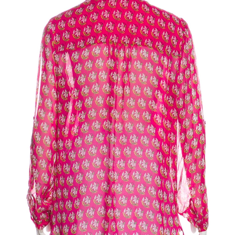DIANE V. FURSTENBERG Esti printed silk blouse - Picture 6 of 8